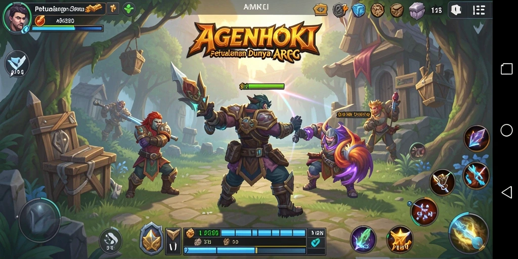 Tampilan gameplay AGENHOKI yang menegangkan di dunia ARPG.