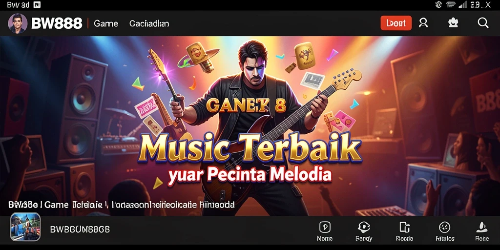 Tangkapan layar BW888 menampilkan gameplay musik yang menarik dan interaktif.