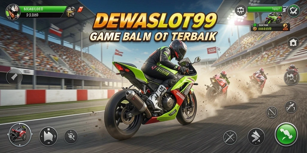 Gameplay seru balap motor di DEWASLOT99.
