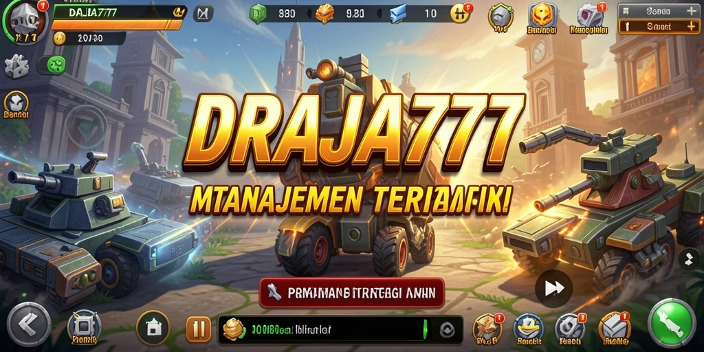 Screenshot DRAJA777 menunjukkan berbagai elemen strategis dalam gameplay.