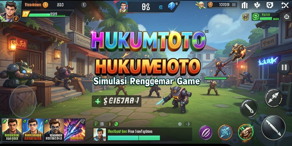 Tampilan gameplay HUKUMTOTO yang realistis dan mendebarkan.