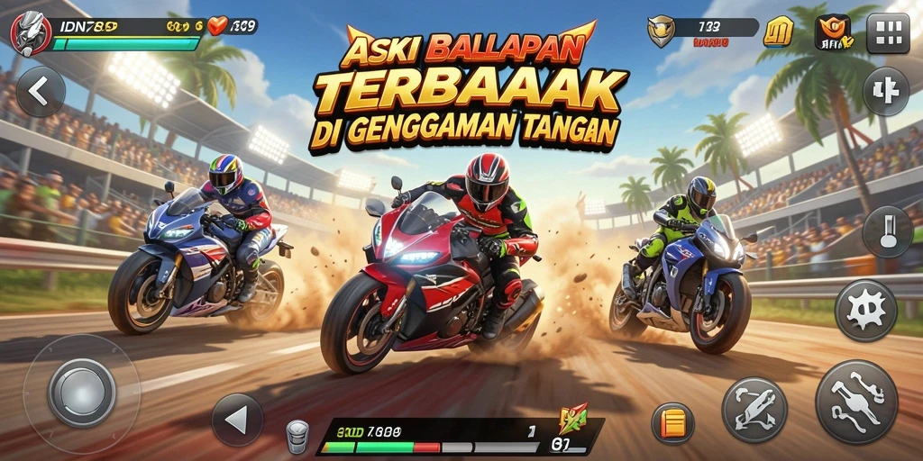Tampilan gameplay seru dari balapan di IDN789.
