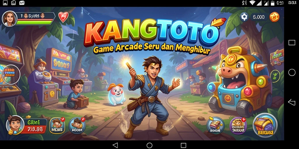 Tampilan gameplay seru dari KANGTOTO yang penuh warna.