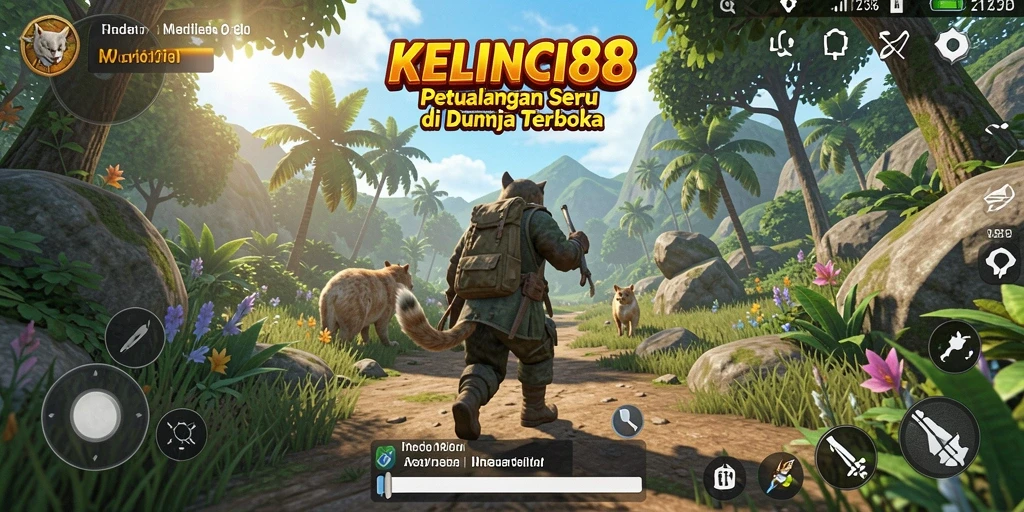 Tangkapan layar dari gameplay KELINCI88 menunjukkan eksplorasi dunia yang menakjubkan.