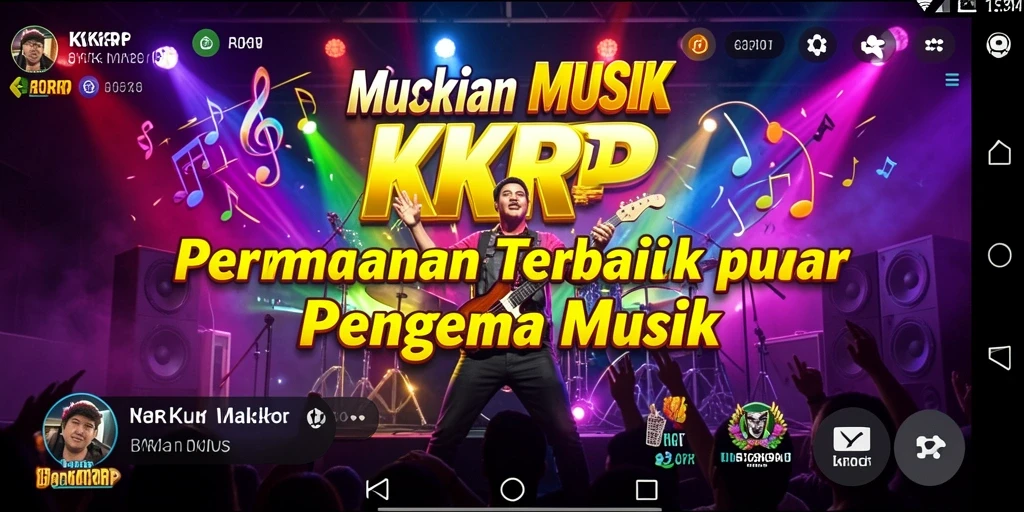 Gameplay KKRP yang menampilkan interaksi musik yang seru.